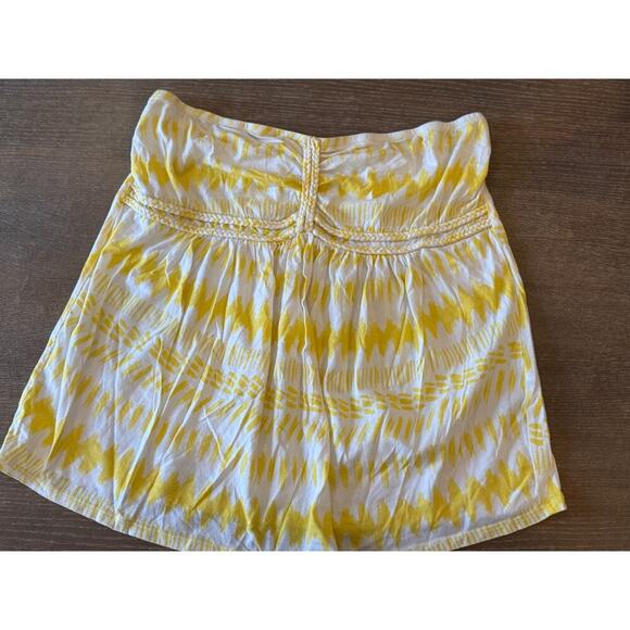 LANE BRYANT Yellow Strapless Summer Top Shirt size 14 / 16 - Picture 3 of 7